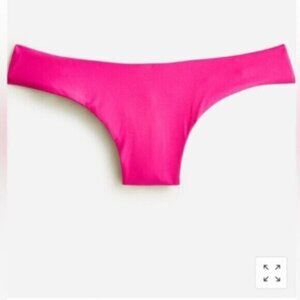 NWT J. Crew Pink Curved Waist Cheeky Swim Bikini Bottom Size Medium